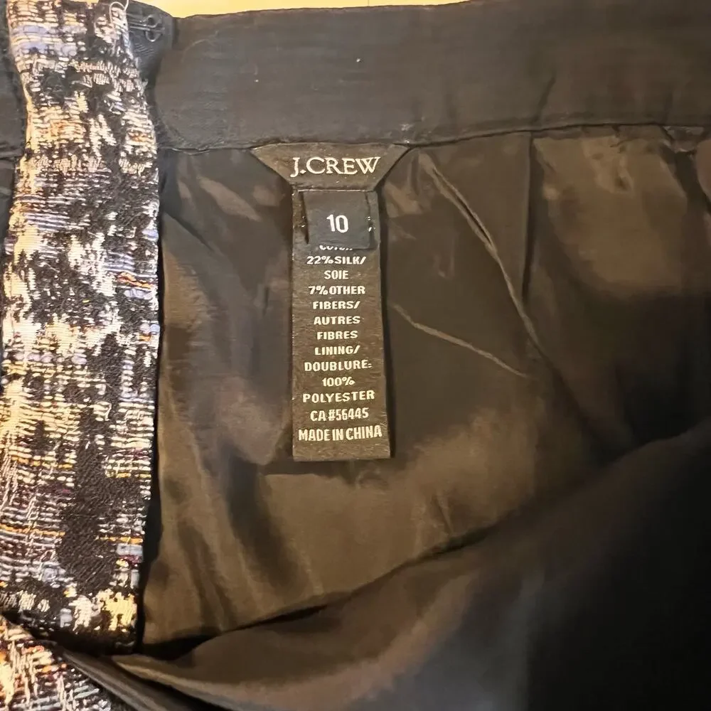 J. Crew Tweed Skirt Size 10 - Picture 4 of 5